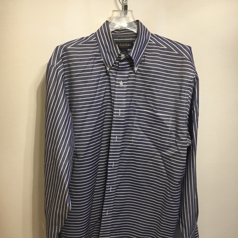 Brooks Brothers vertical striped shirt
